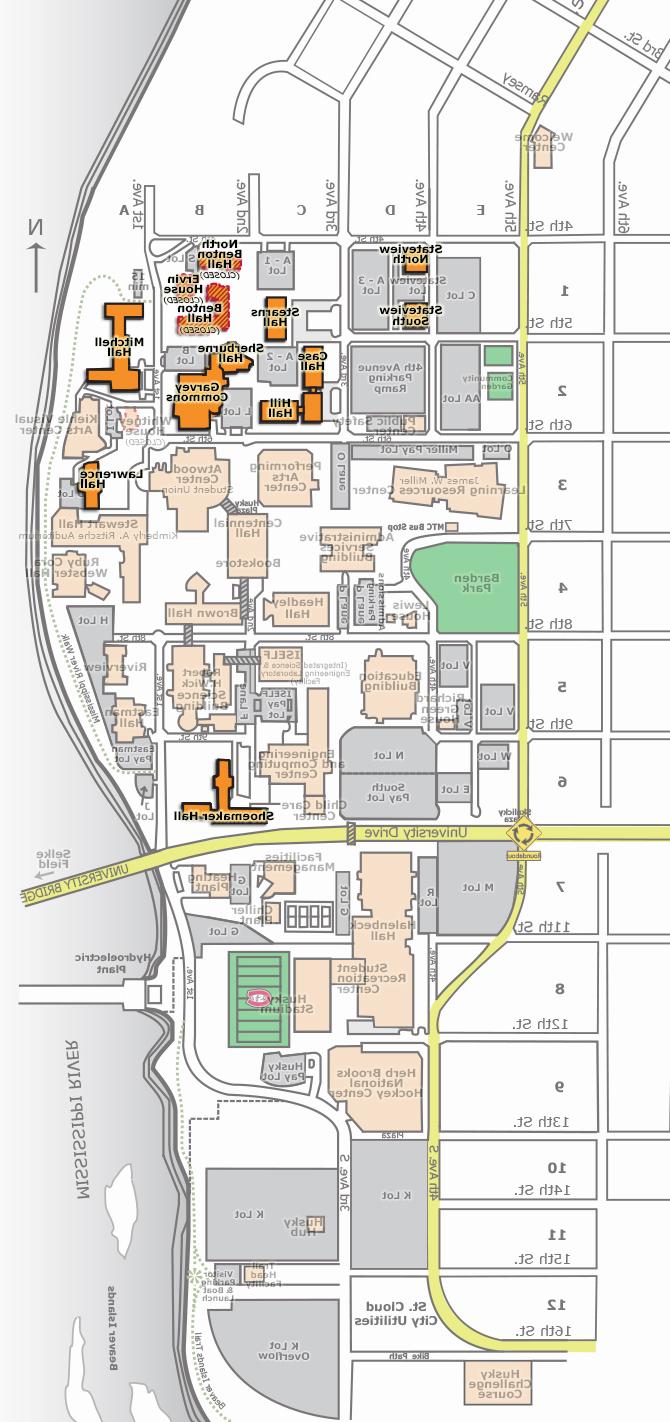 Campus map - Residential Halls